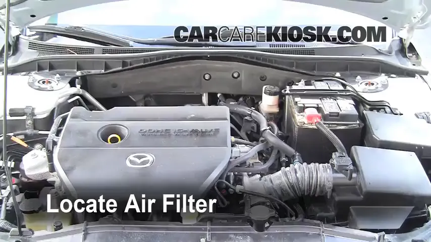 2006 Mazda 6 i 2.3L 4 Cyl. Sedan (4 Door) Air Filter (Engine) Replace